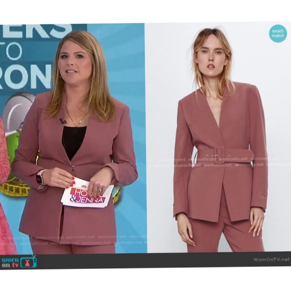 zara boat neck blazer